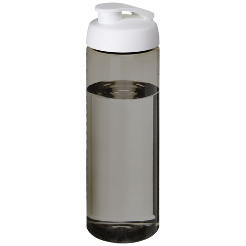 Bidon de sport publicitaire 850 ml Ocean Plastic H2O Active® Charbon et Blanc